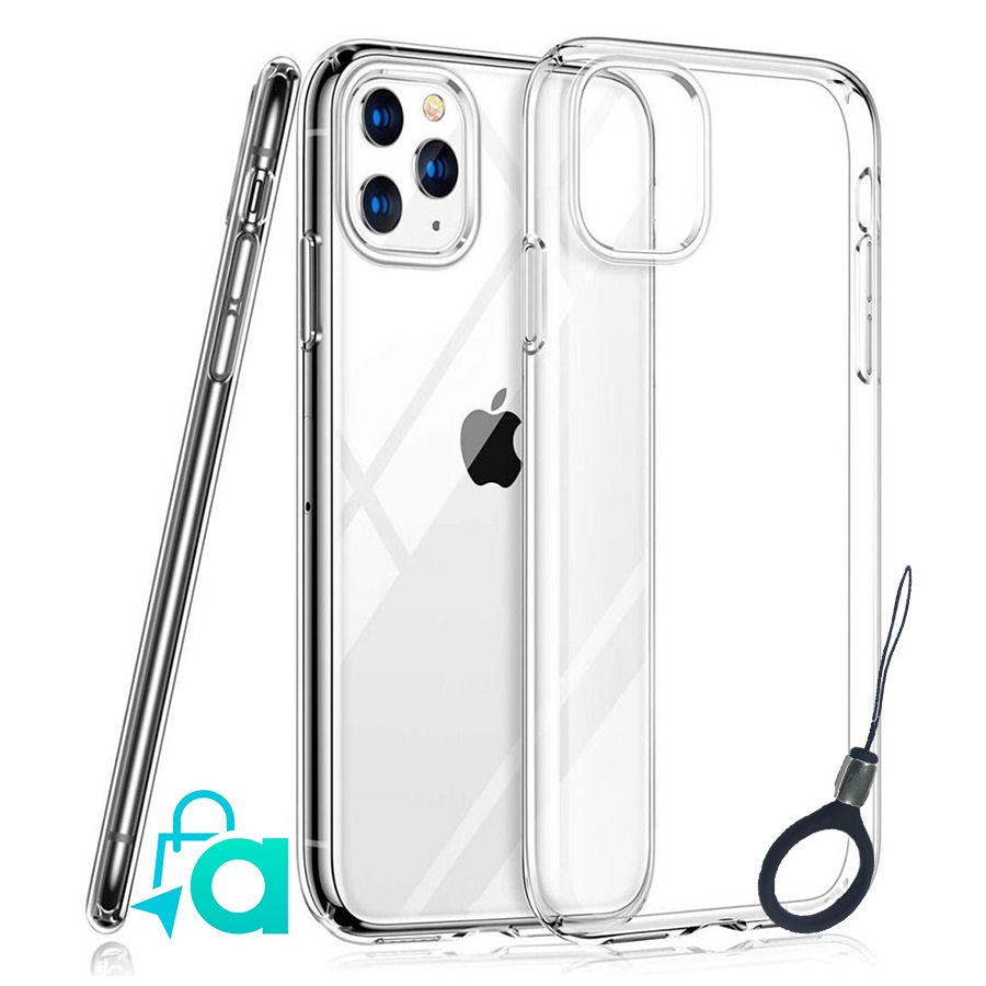 Case Funda iPhone 11 Pro Max transparente + Aro Sujetador – ATP SHOP