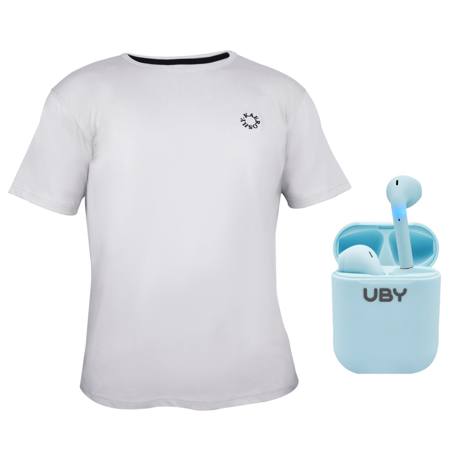 Polo Oversize Algodón Gris + Audífonos Inalámbricos Táctiles i12 – ATP SHOP